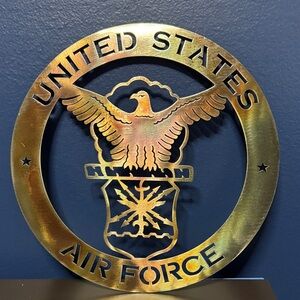 United States Air Force Wall Decor Copper